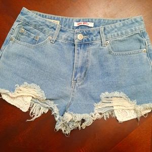 Denim shorts